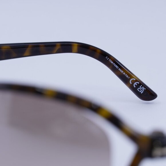Tom Ford Fernanda FT1069 52G Sunglasses - Havana Frame, Brown Lenses main image 6